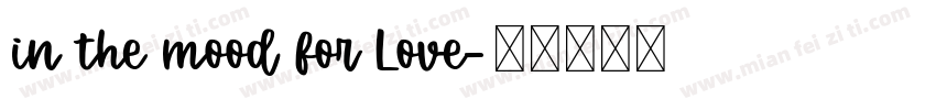 in the mood for Love字体转换